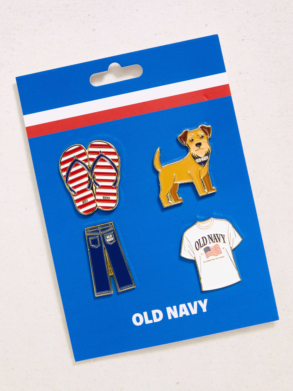 Image number 1 showing, Old Navy Americana Enamel Pin Set
