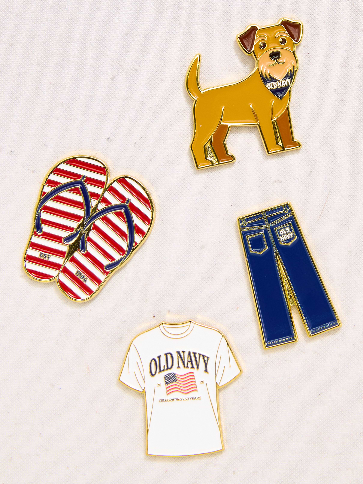 Image number 2 showing, Old Navy Americana Enamel Pin Set