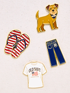 Image number 2 showing, Old Navy Americana Enamel Pin Set