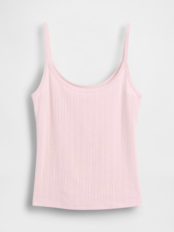 Pointelle Crop Cami