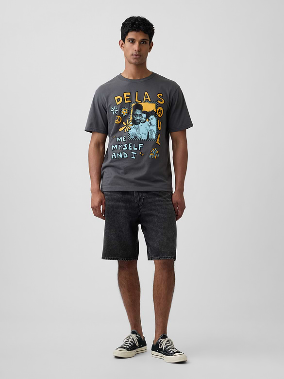 De La Soul Everyday Soft Relaxed Graphic T-Shirt