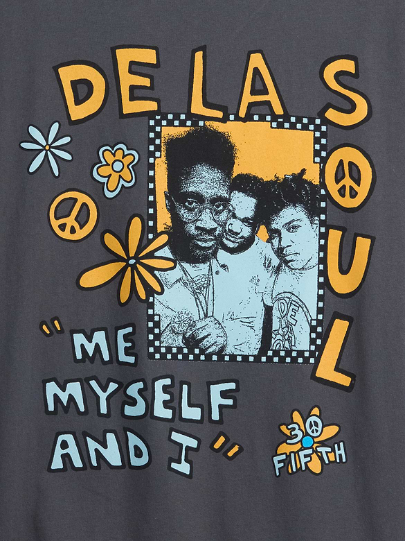 De La Soul Everyday Soft Relaxed Graphic T-Shirt