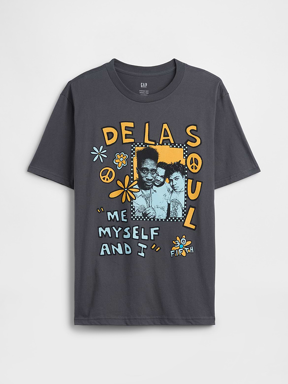 De La Soul Everyday Soft Relaxed Graphic T-Shirt