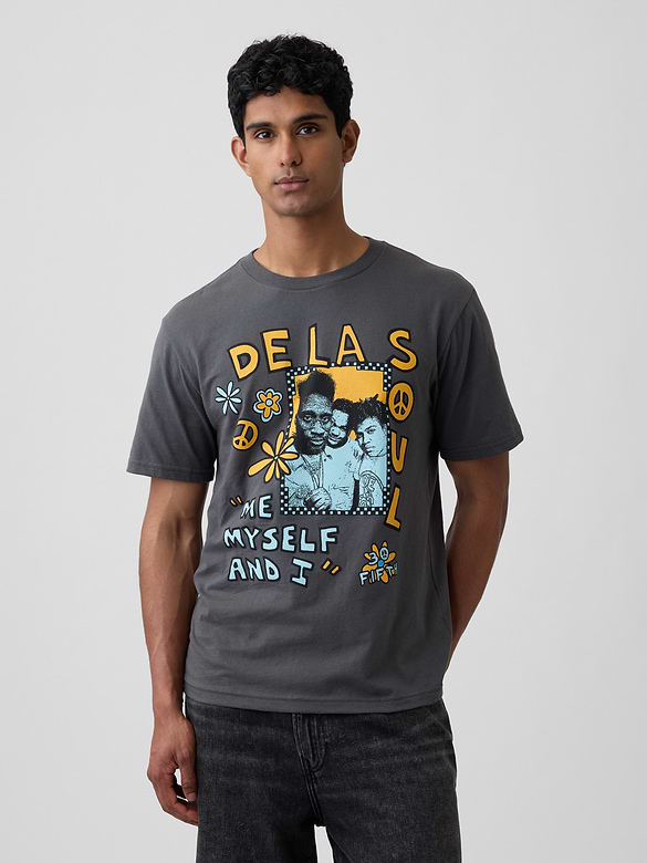 De La Soul Everyday Soft Relaxed Graphic T-Shirt