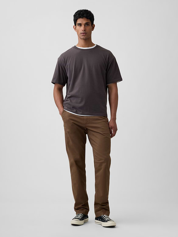 GapFlex Essential Khakis in Straight Fit