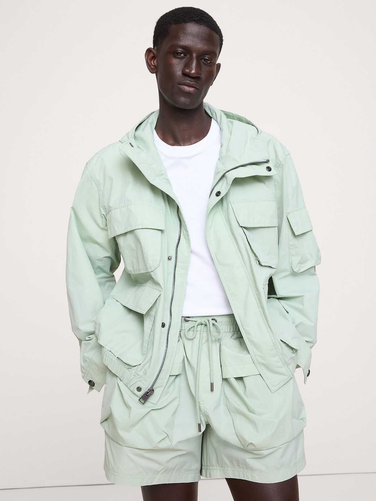 Relaxed Multi-Pocket Flight Jacket | Banana Republic