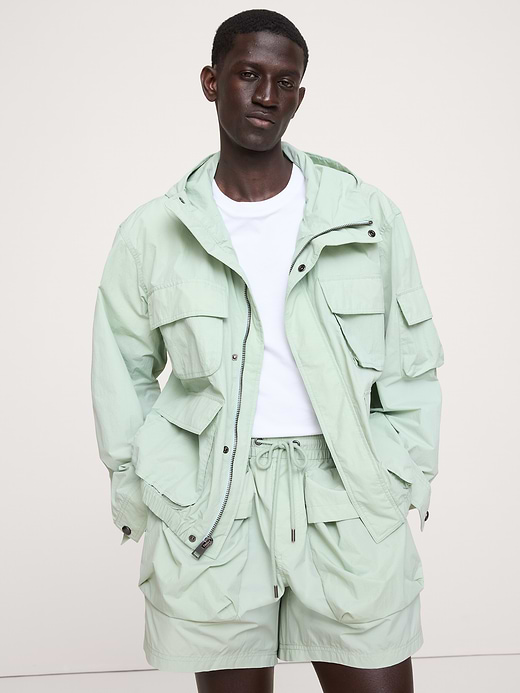 Relaxed Multi-Pocket Flight Jacket