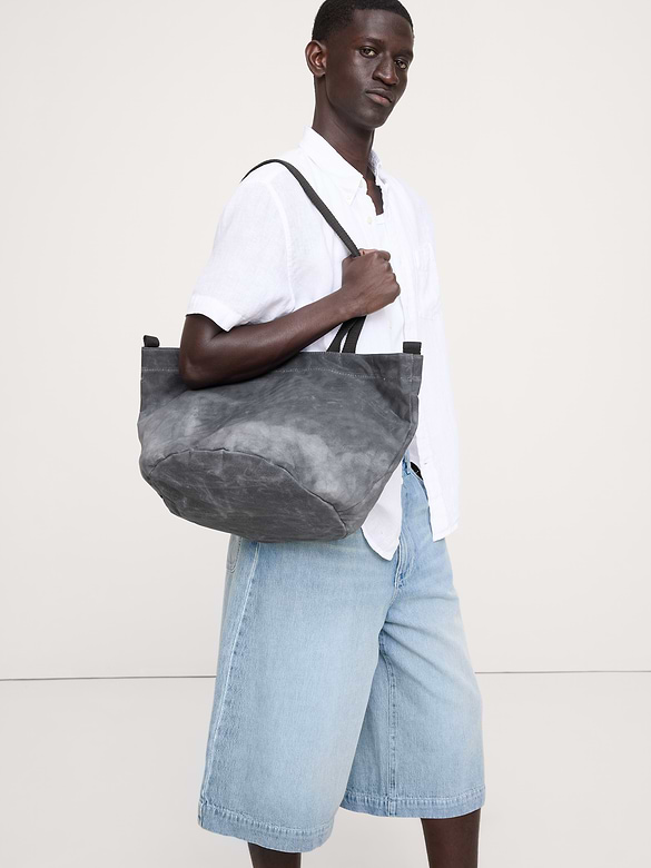 Waxed Drawstring Market Tote by CB Station