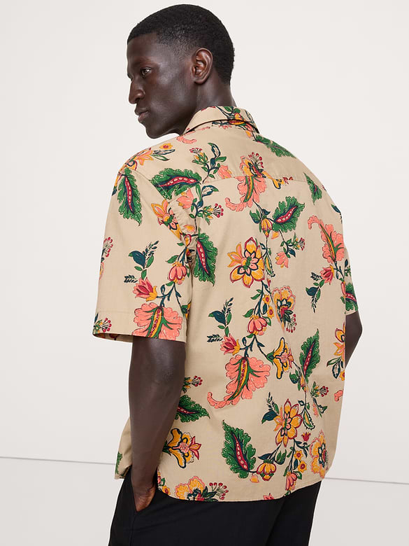 Relaxed-Fit Cotton Poplin Resort Shirt