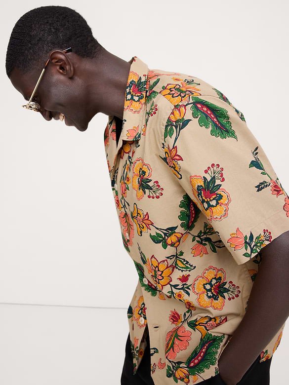 Relaxed-Fit Cotton Poplin Resort Shirt