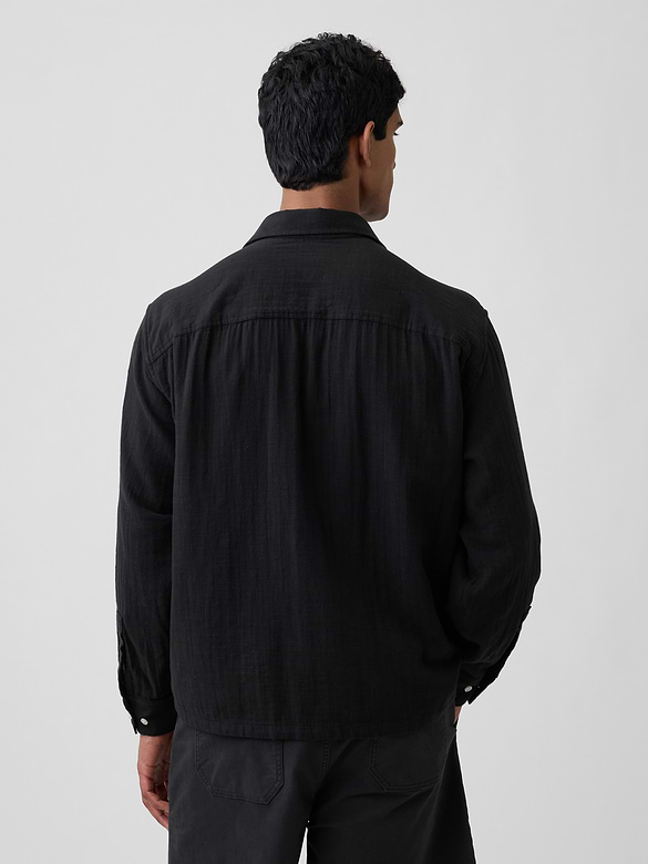 Gauze Shirt in Boxy Fit