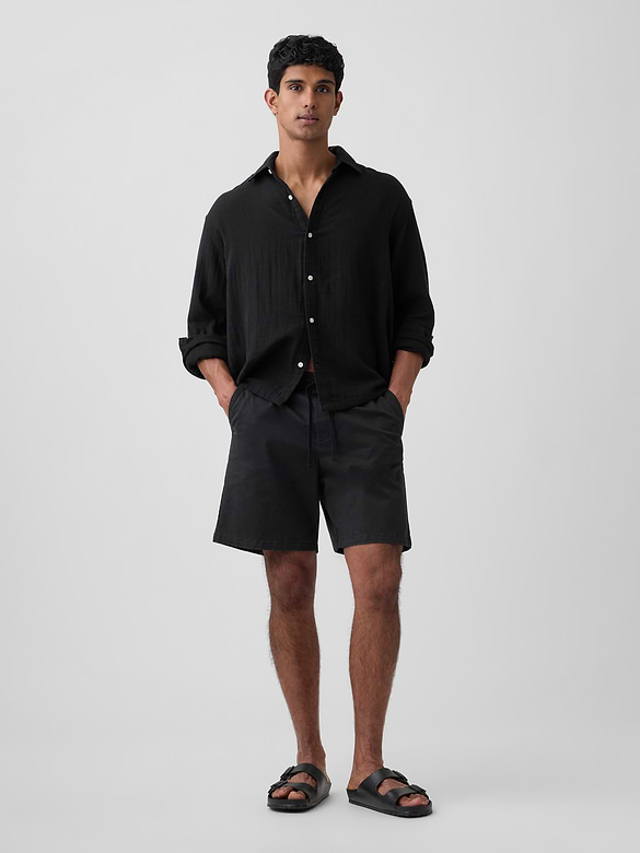Gauze Shirt in Boxy Fit
