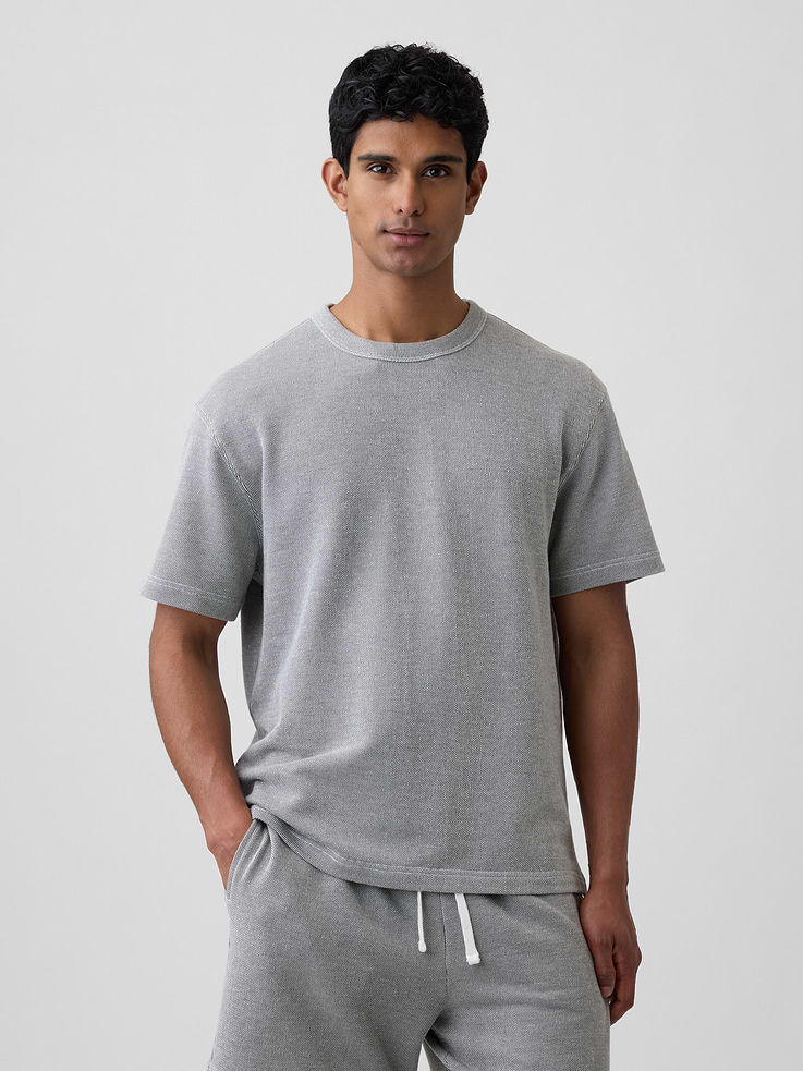 Image number 1 showing, Adult Relaxed French Terry T-Shirt