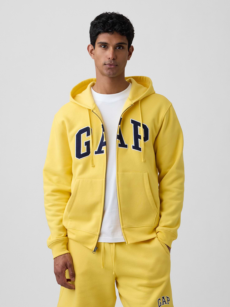 Image number 1 showing, Adult Relaxed Gap Logo Zip Hoodie