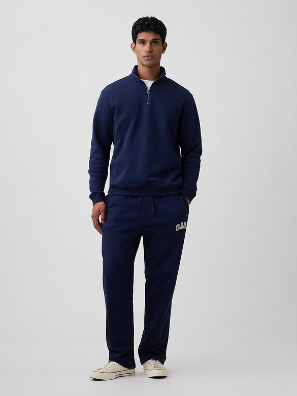 Adult Relaxed Quarter-Zip Fleece Sweatshirt