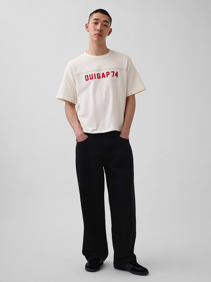 Image number 3 showing, OuiGap Heavyweight Crop Logo T-Shirt