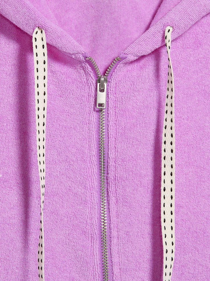 Image number 5 showing, Terry Cloth Full-Zip Hoodie Sweatshirt