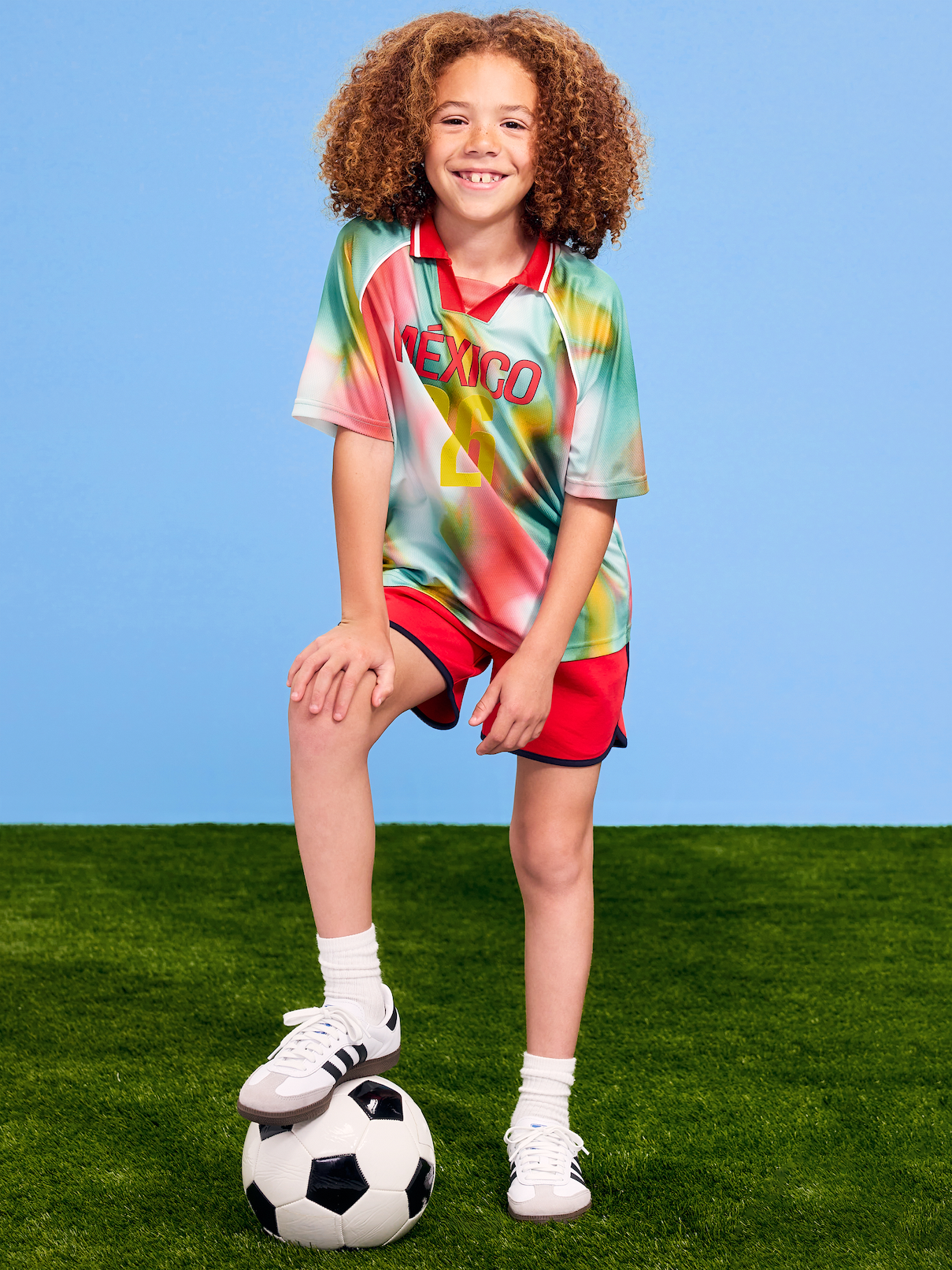 L'image numéro 1 présente T-shirt en jersey à col Coupe du monde de la FIFA 26™, Mexique pour enfant