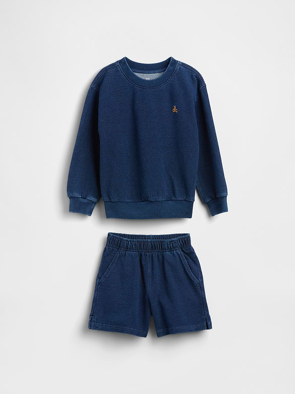 Baby & Toddler Indigo Terry Outfit Set