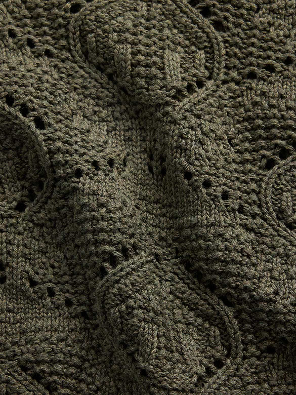 100% Cotton Crochet Sweater