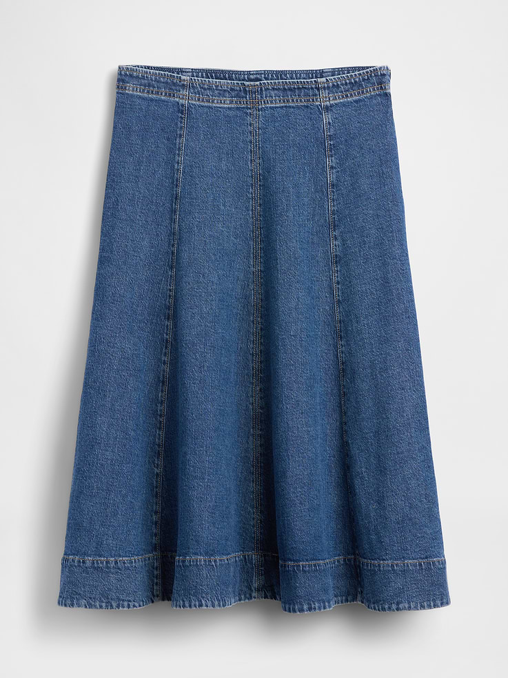 Image number 5 showing, Denim Midi Tulip Skirt