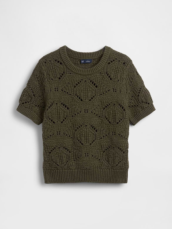 100% Cotton Crochet Sweater