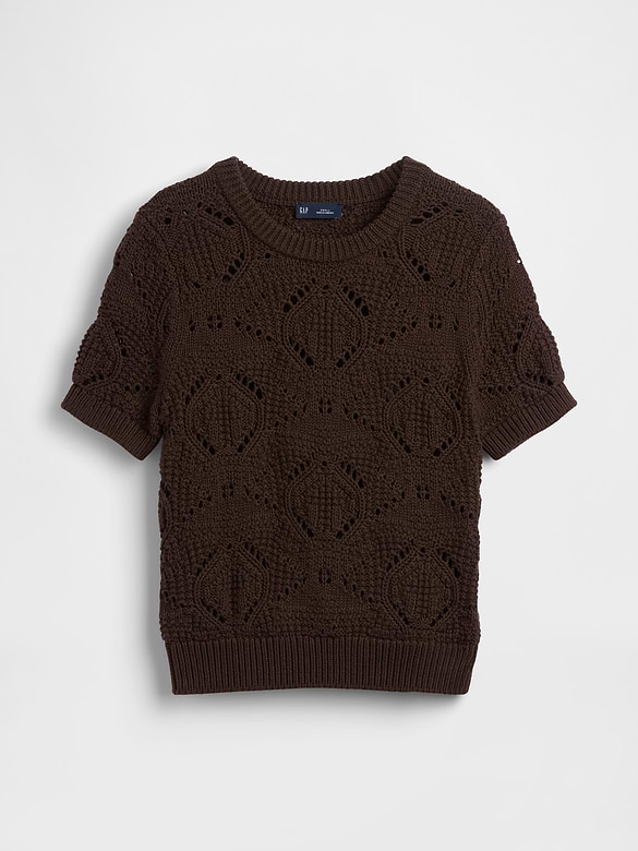 100% Cotton Crochet Sweater
