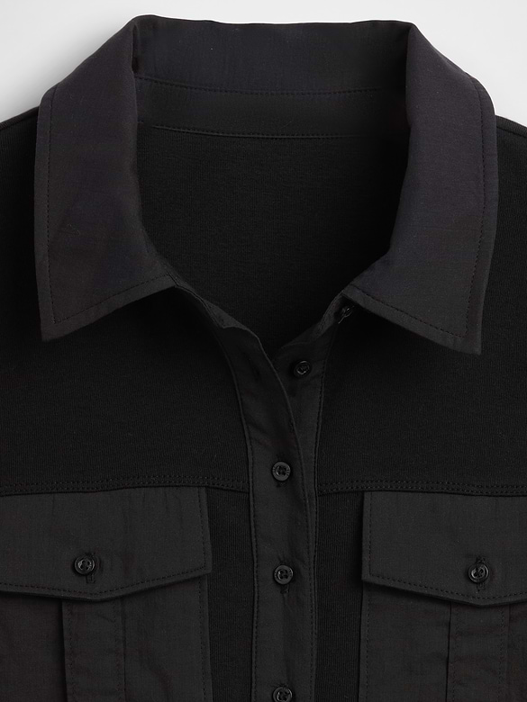Modern Elbow-Sleeve Utility T-Shirt