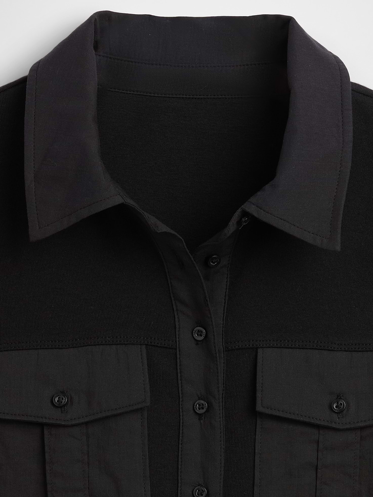 L'image numéro 4 présente T-shirt utilitaire moderne à manches au coude