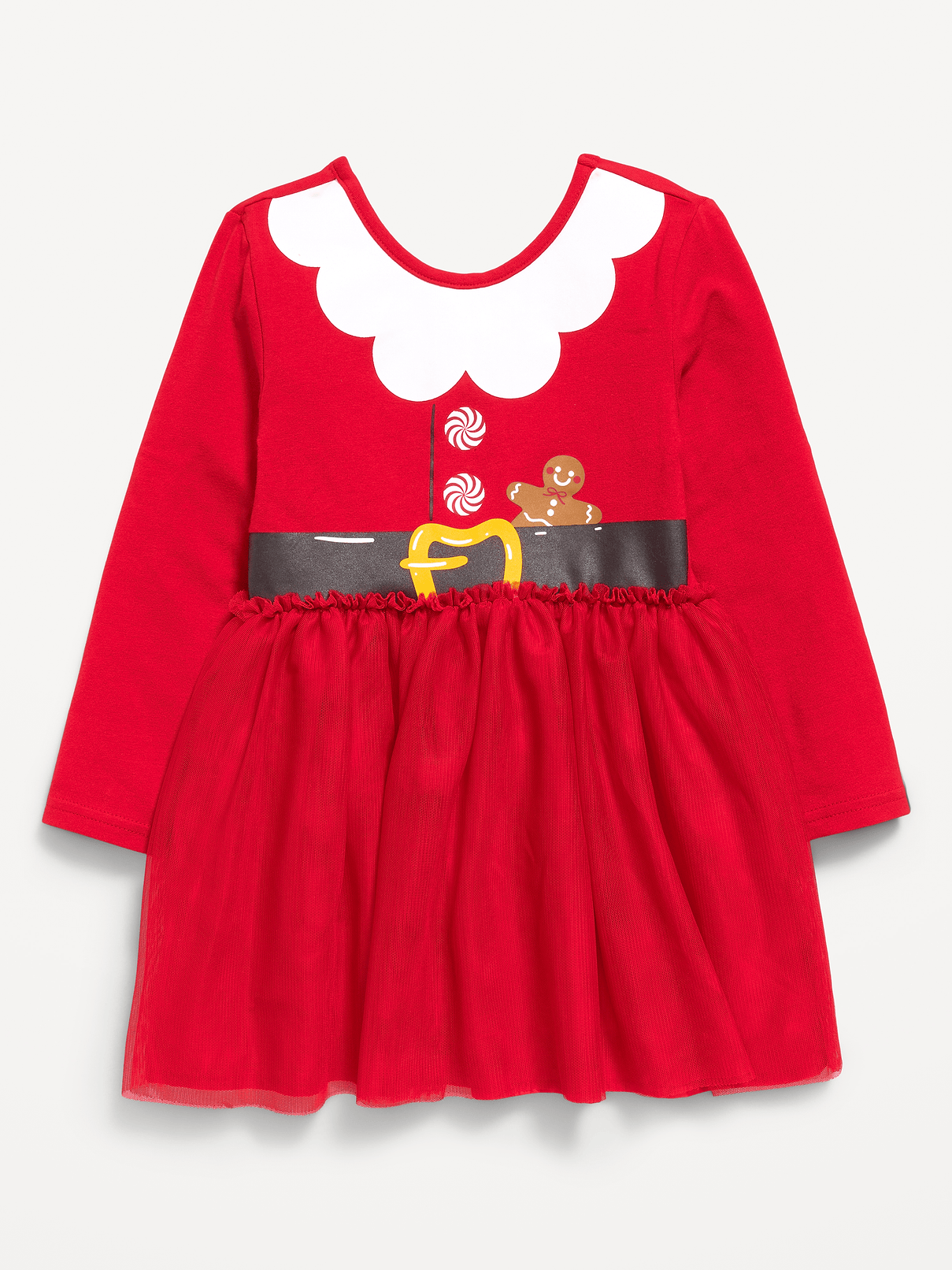 Image number 2 showing, Long-Sleeve Holiday Tutu Dress for Toddler Girls