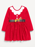 Image number 2 showing, Long-Sleeve Holiday Tutu Dress for Toddler Girls