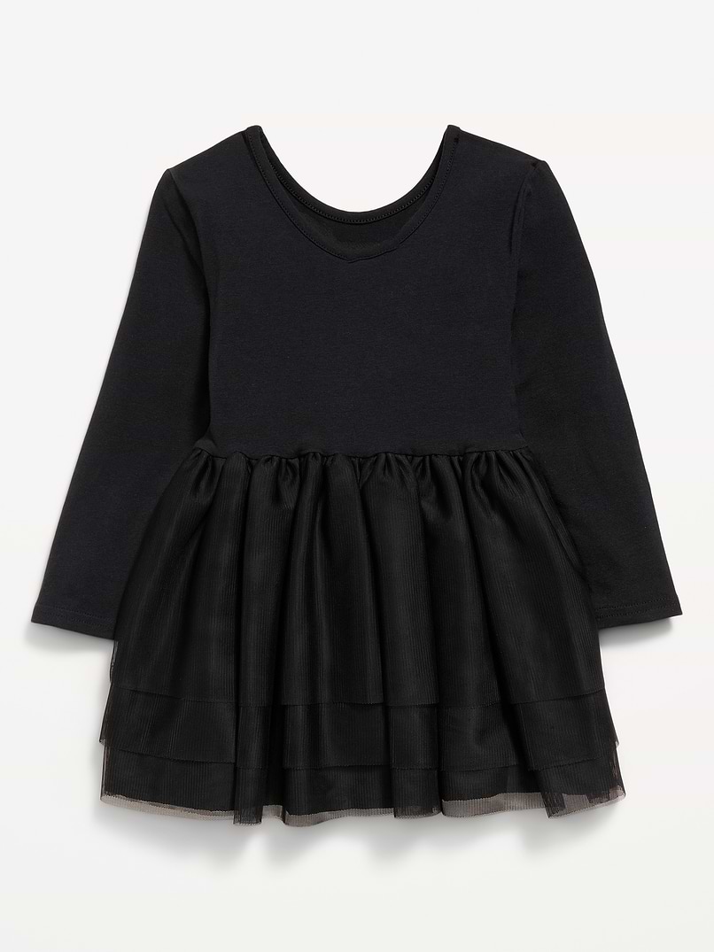 black tutu dress for girl Old Navy Long-Sleeve Halloween Toddler Girls - Black birthday