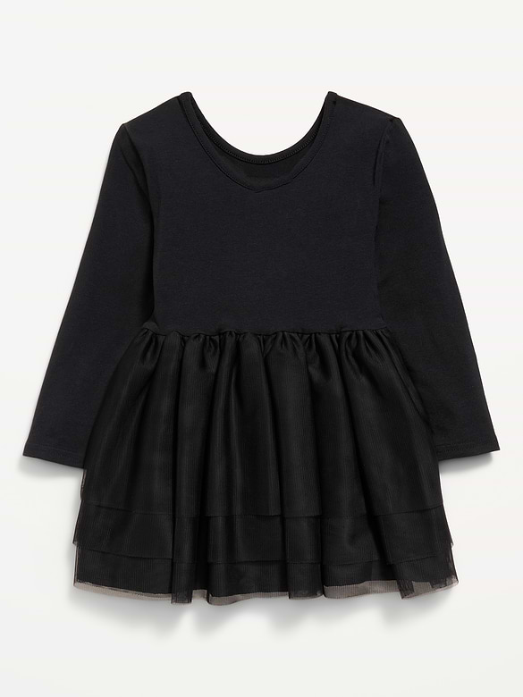 Long-Sleeve Halloween Tutu Dress for Toddler Girls