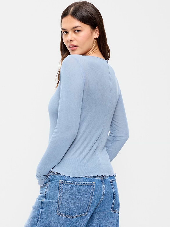Lettuce-Edge Tissue T-Shirt