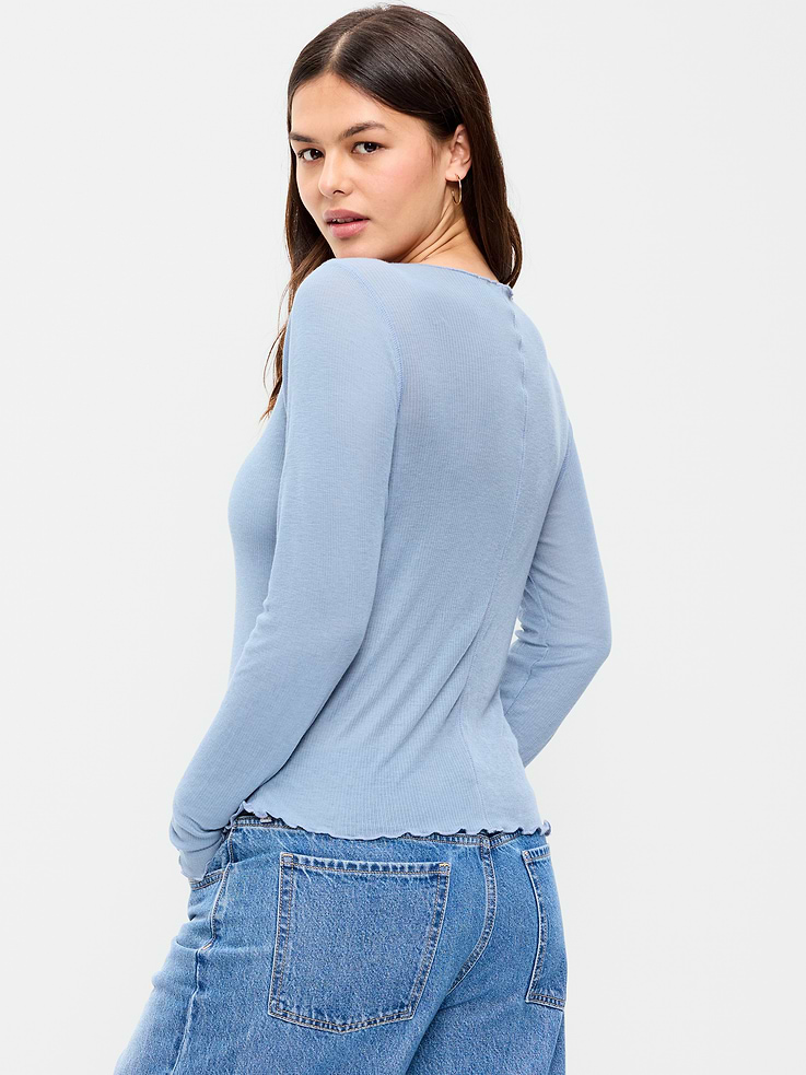 Image number 7 showing, Lettuce-Edge Tissue T-Shirt