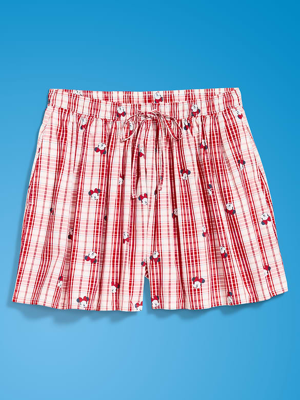 Short à taille haute à carreaux Mickey Mouse Old Navy x Disney pour femme