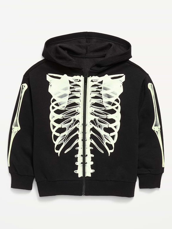 Oversized Graphic Zip Hoodie for Boys