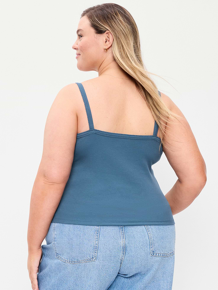 Image number 8 showing, Button-Front Cami Tank Top