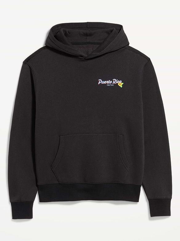 Logo-Graphic Popover Hoodie