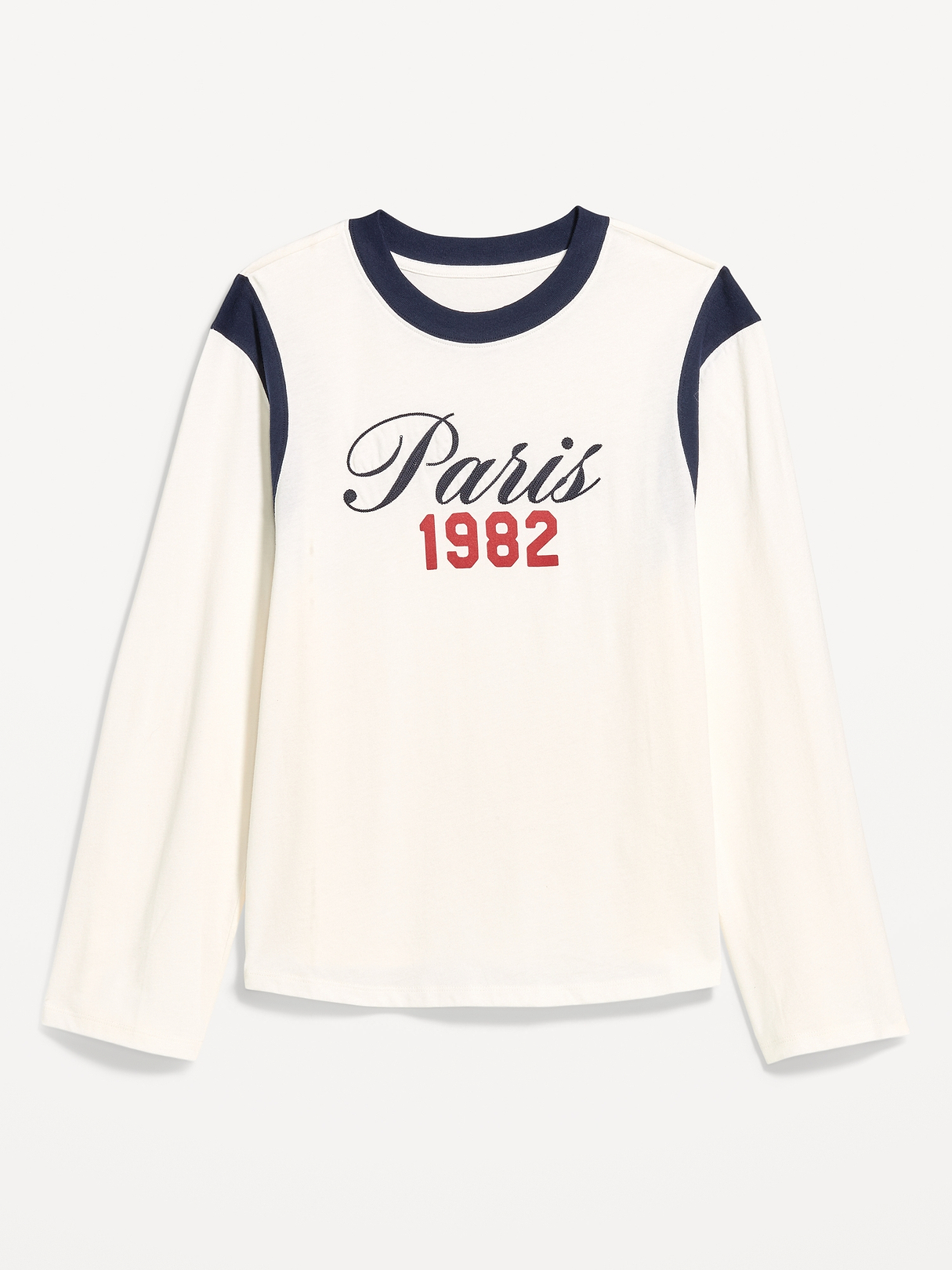 everyone logo long sleeve tee navy サイズL EveryWear Long-Sleeve Graphic T-Shirt | Old Navy