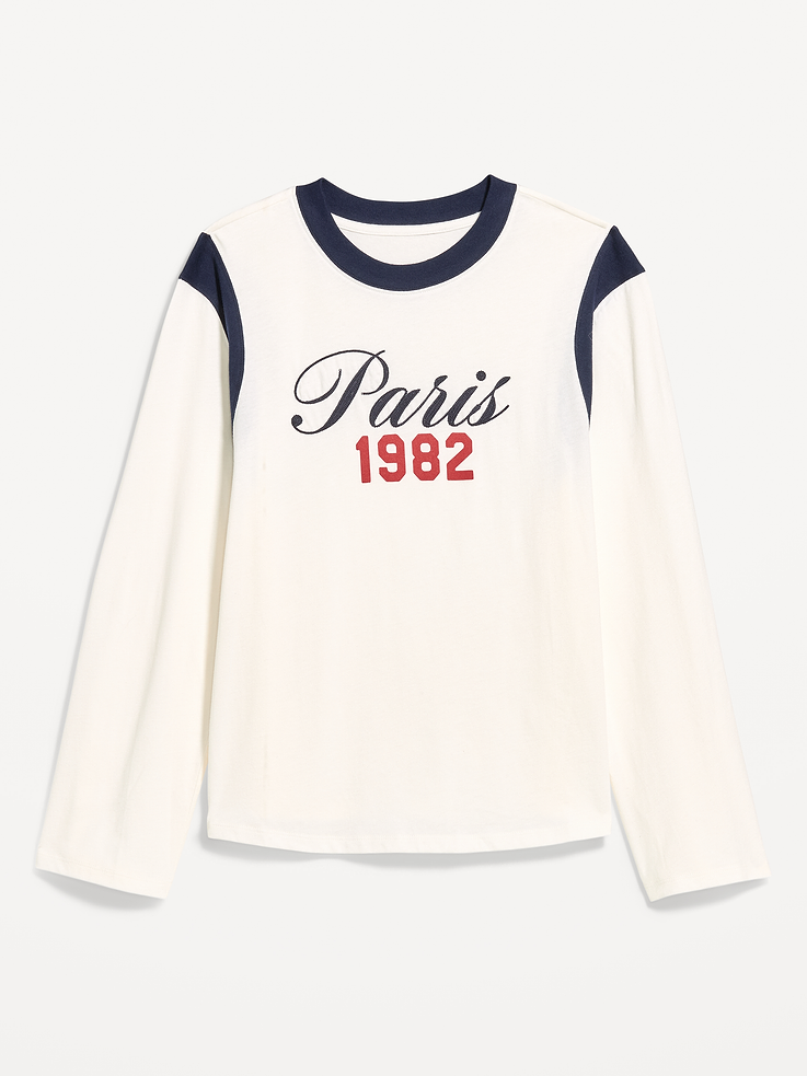 Image number 4 showing, EveryWear Long-Sleeve Graphic T-Shirt
