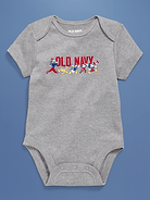 Image 1 of 5, Two icons, together at last. Browse the collection for the whole fam., rib-knit envelope neckline, short sleeves, snaps along inseam, licensed logo graphic, © Disney, Product #767161