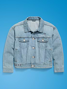 Image number 2 showing, Old Navy x Disney Mickey Mouse Gender-Neutral Denim Trucker Jacket for Kids