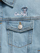 Image number 3 showing, Old Navy x Disney Mickey Mouse Gender-Neutral Denim Trucker Jacket for Kids