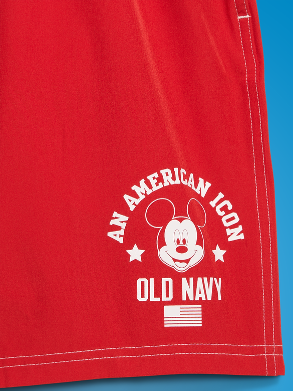 Old Navy x Disney Mickey Mouse Cargo Swim Trunks (7-inch inseam) for Men