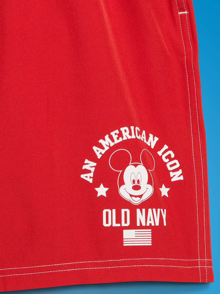 Image number 3 showing, Old Navy x Disney Mickey Mouse Cargo Swim Trunks (7-inch inseam) for Men