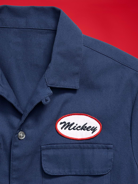 Old Navy x Disney Mickey Mouse Short-Sleeve Twill Camp Shirt for Boys
