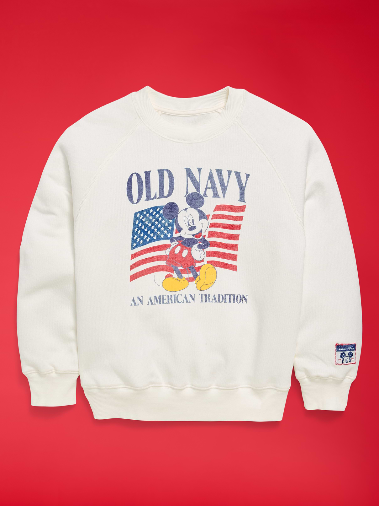 Image number 2 showing, Old Navy x Disney Mickey Mouse Oversized Gender-Neutral Crew-Neck Sweatshirt for Kids