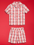 L'image numéro 3 présente Ensemble de chemise à carreaux à manches courtes et short Mickey Mouse Old Navy x Disney pour tout-petit