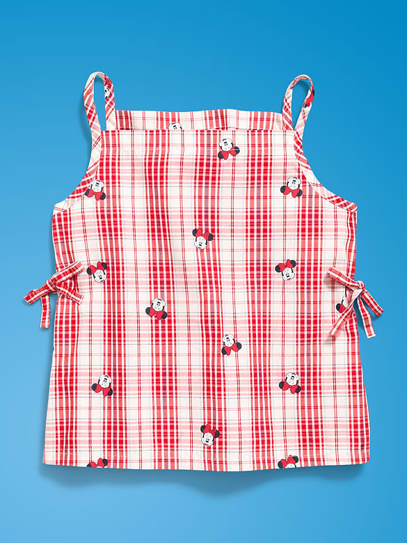 Old Navy x Disney Minnie Mouse Sleeveless Side-Tie Plaid Top for Girls